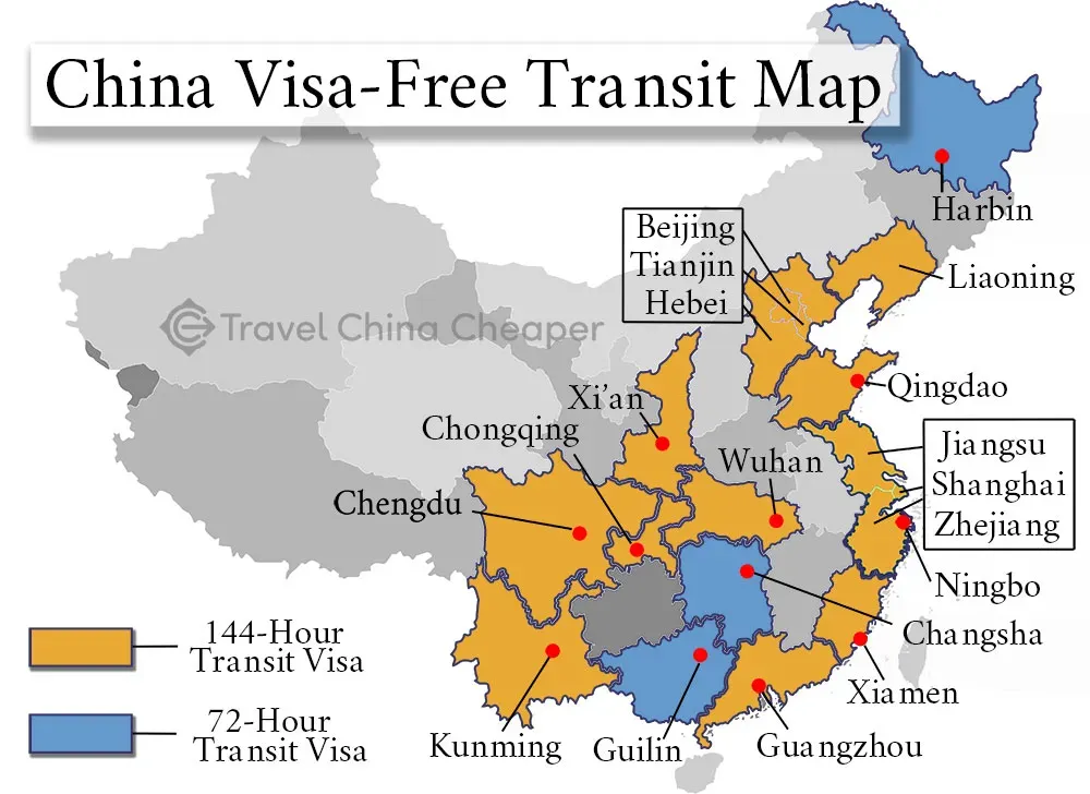 Transit Bebas Visa & Visa Transit China