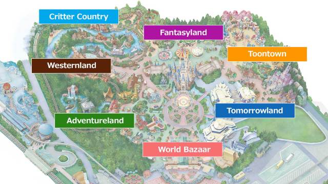 Tokyo Disneyland Map