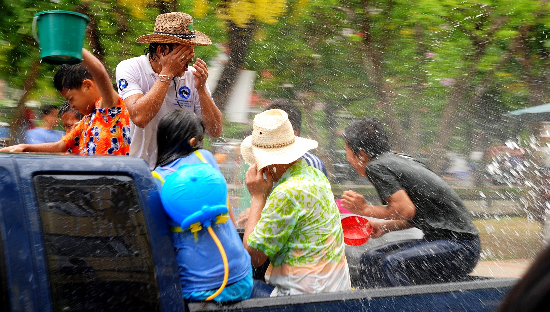 Songkran Festival Water Fights