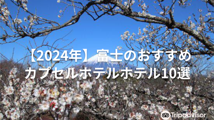 【2024年】富士のおすすめカプセルホテルホテル10選