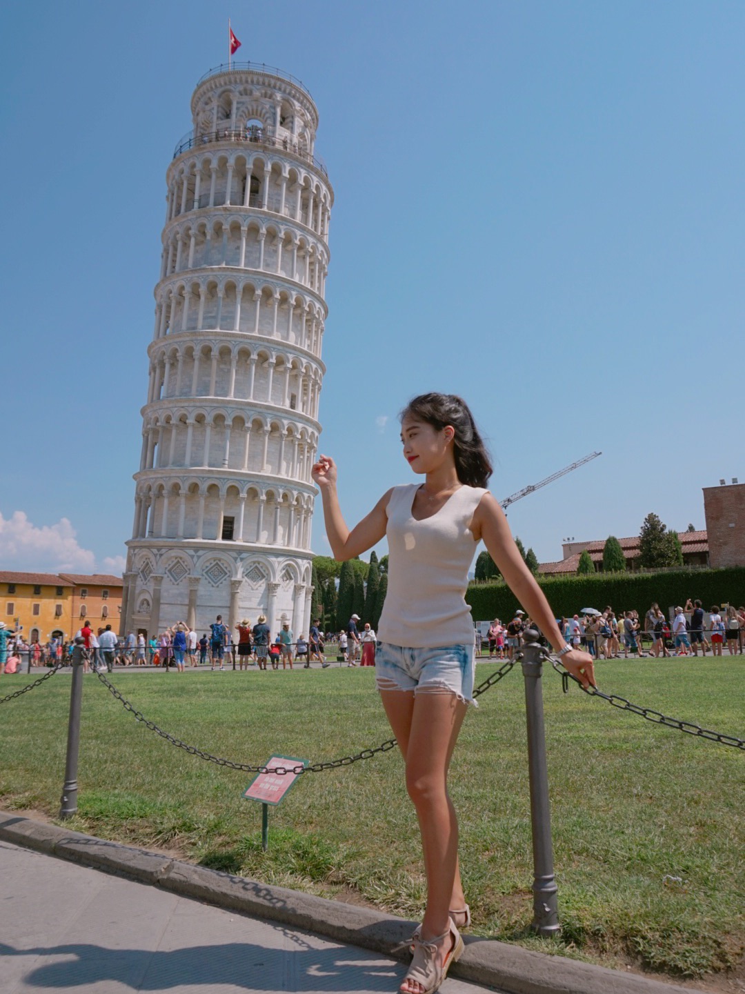 意大利著名的摄影景点比萨斜塔📸