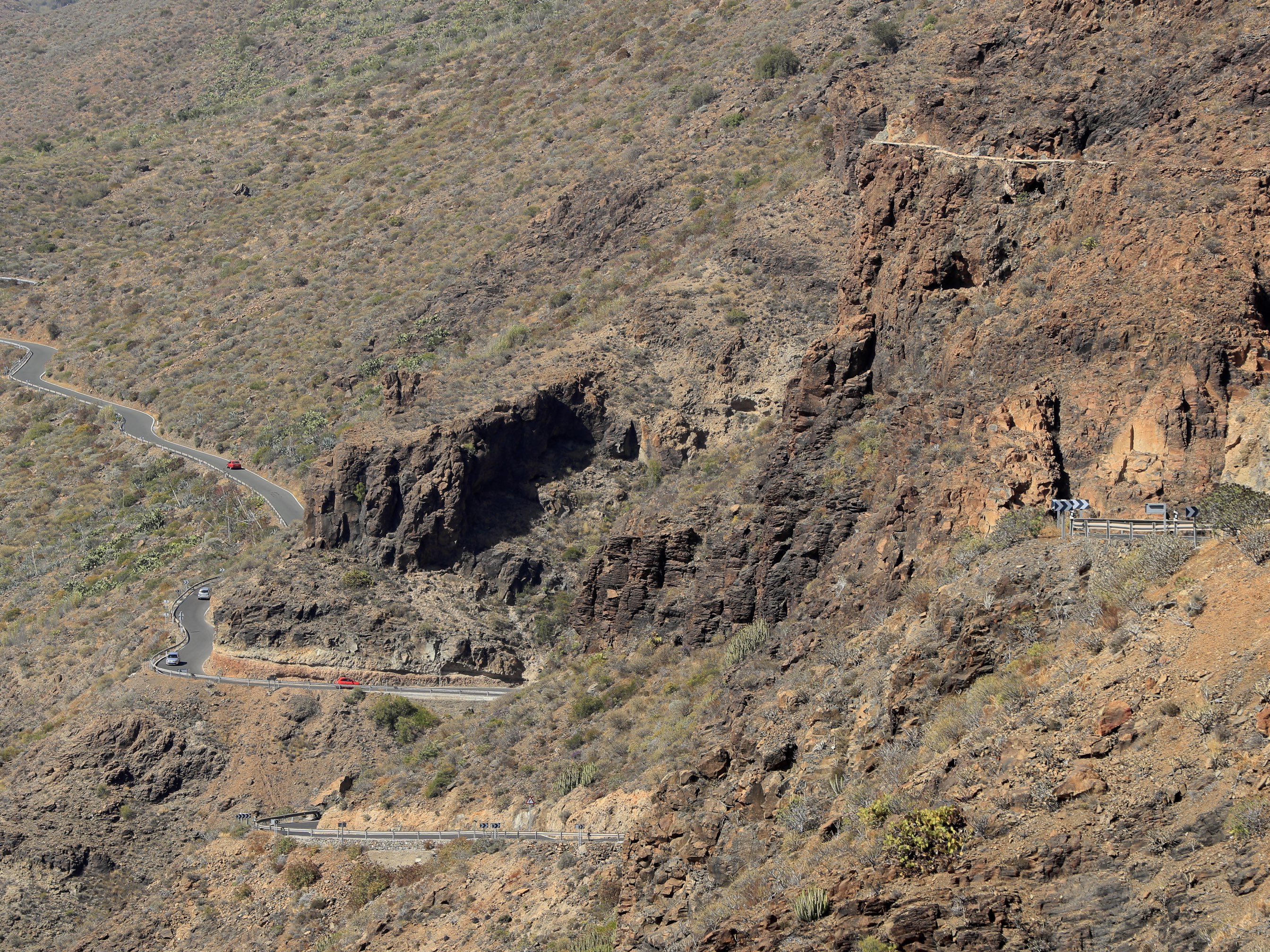 西班牙的火山岩浆岩观景台