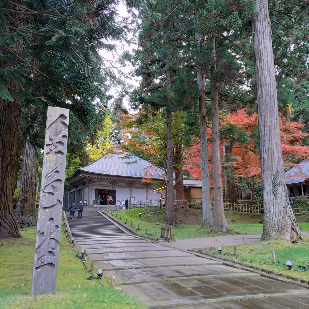 【岩手县】红叶与世界遗产【平泉】中尊寺金色堂