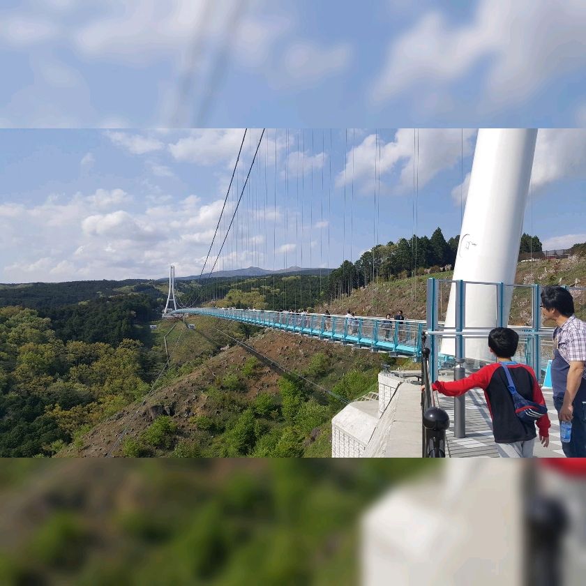 日本最长的行人悬索桥