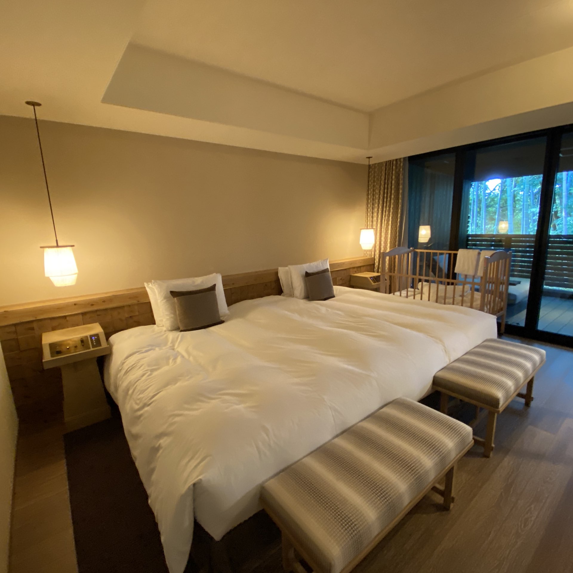 奈良推荐酒店“ふふ奈良”客房带露天浴池