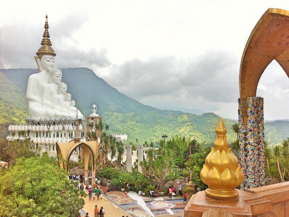 壮丽的美丽Wat Phra That Pha Son Kaew