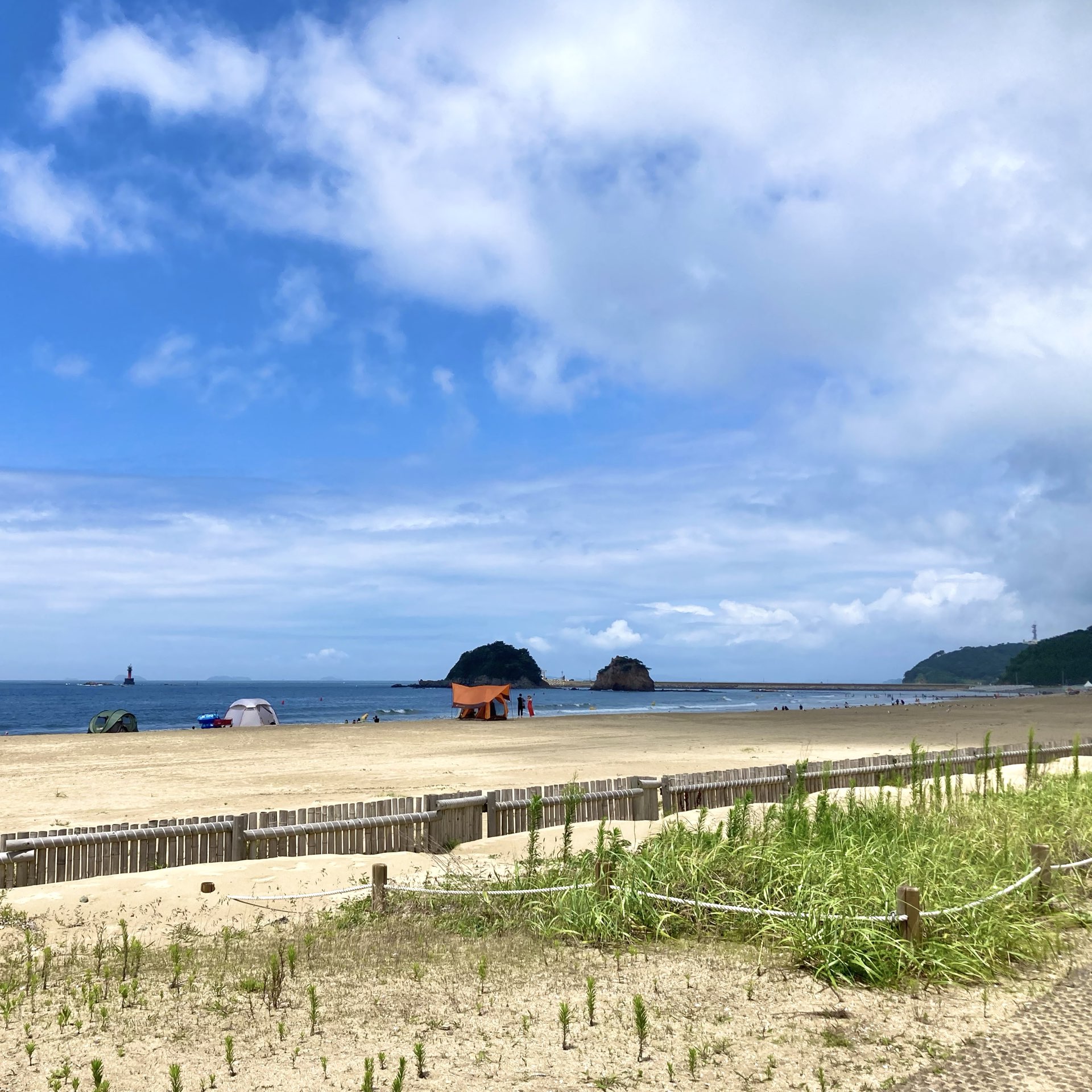 在安面岛花地海滩享受玩水🏖🛟