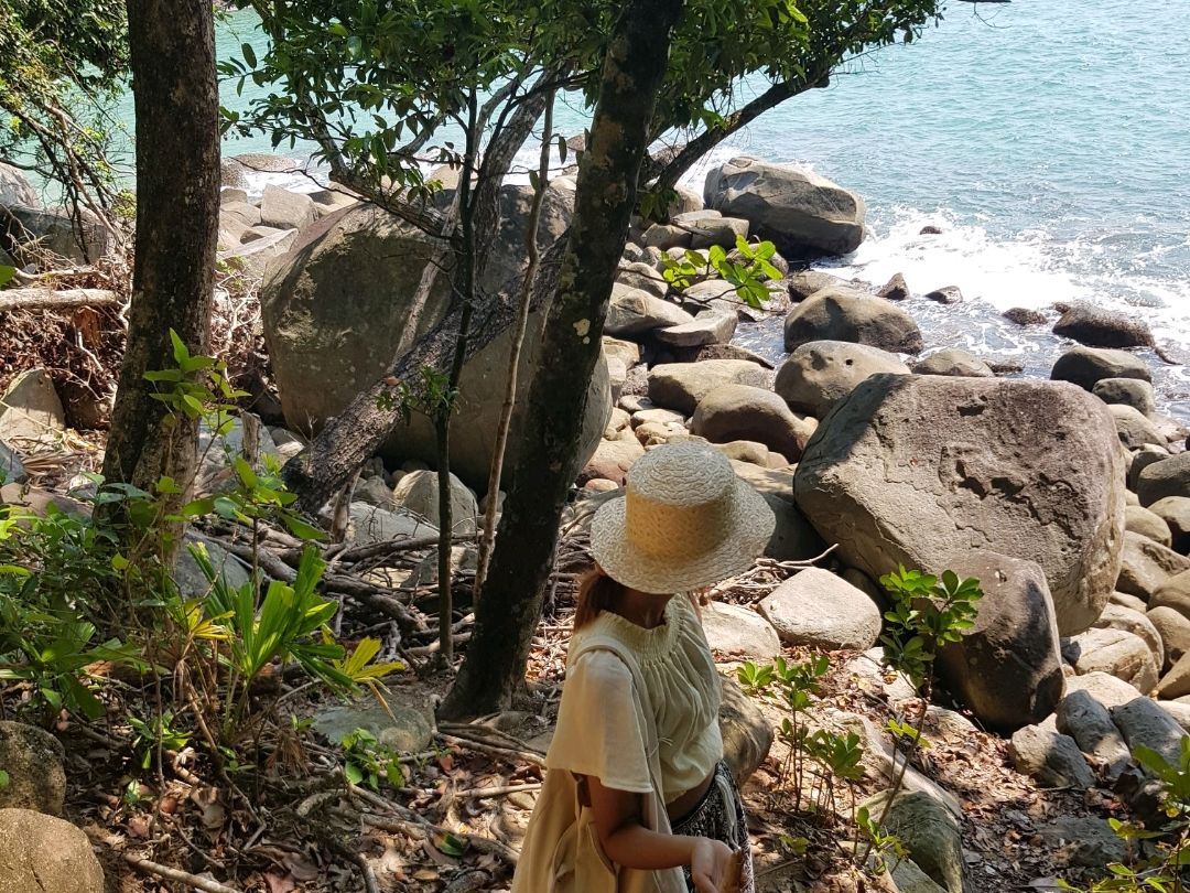 在 Khao Lak-Lam Ru 的自然学习路线放松一下。