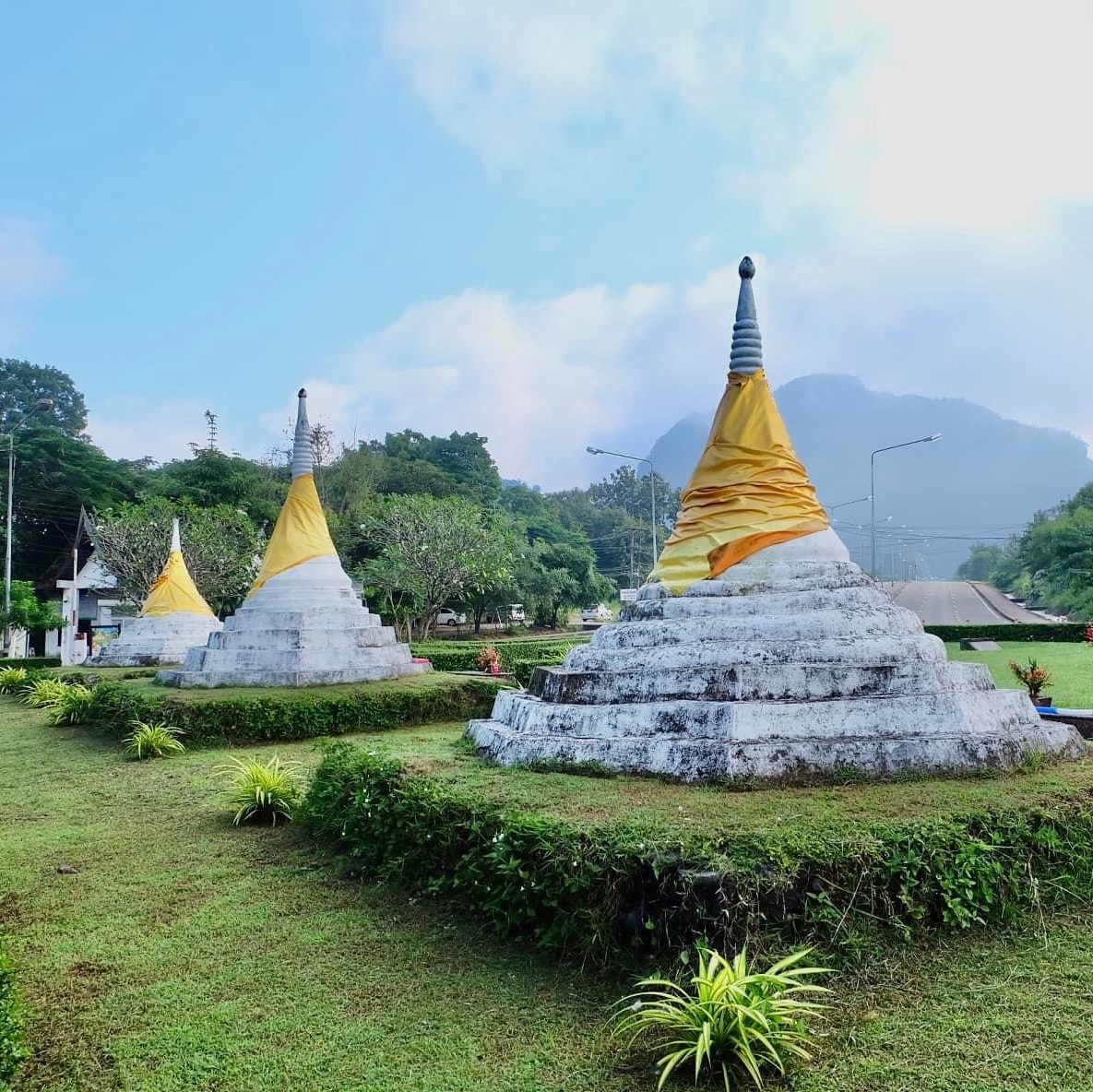 三佛寺泰国缅甸边境的泰国寺庙