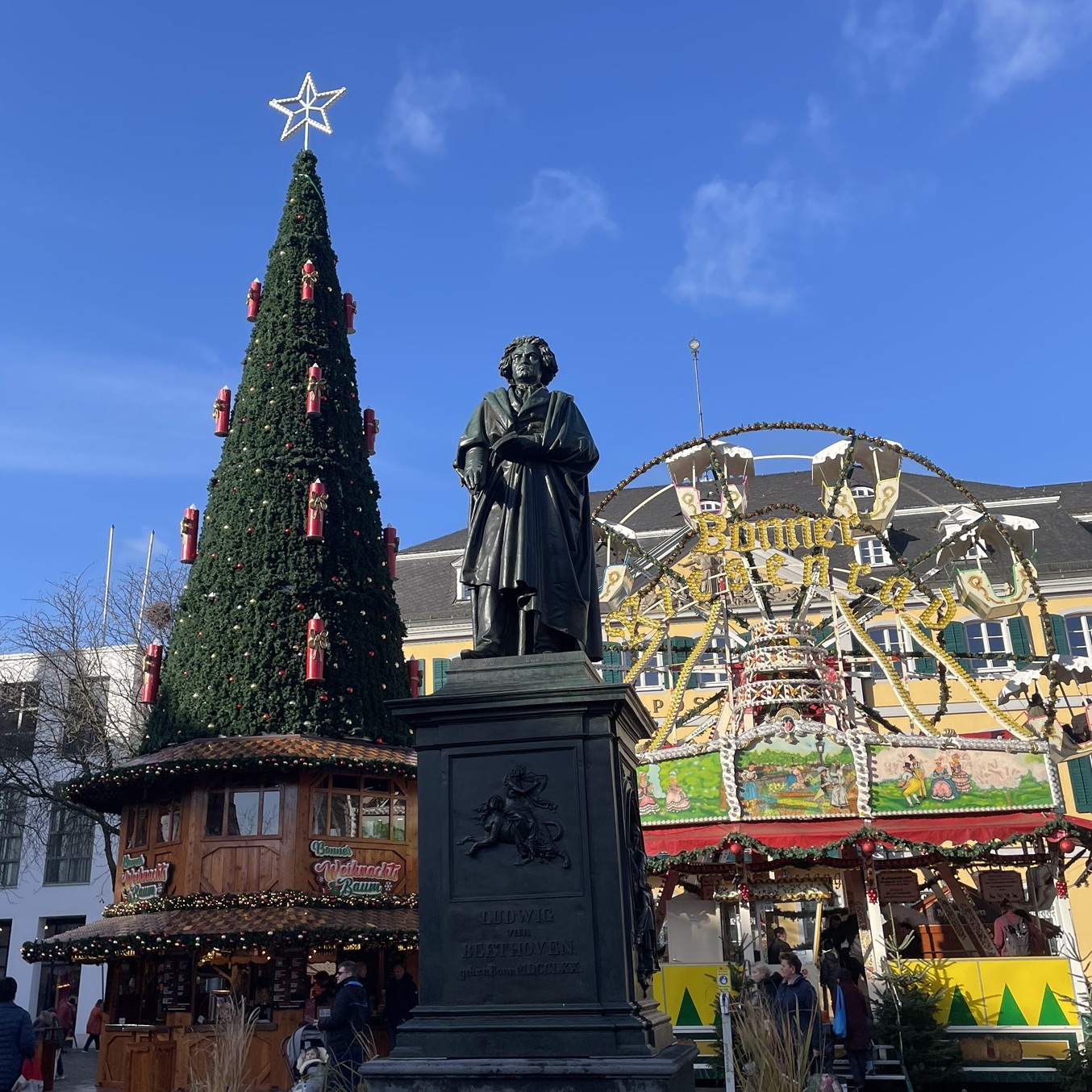 [德国旅行🇩🇪]贝多芬雕像,本克里斯市场的中心