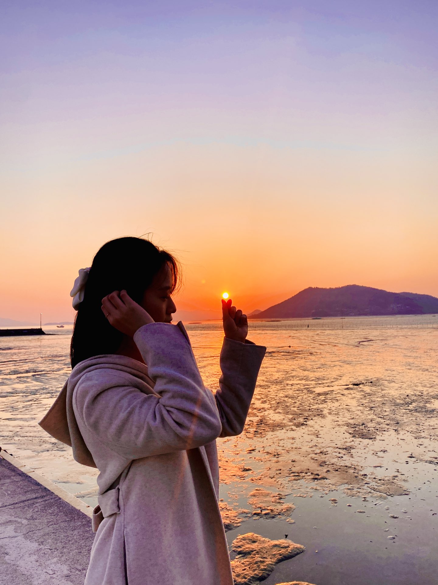 在韩国的日落景点中,TOP是顺天和温海滩!🧡