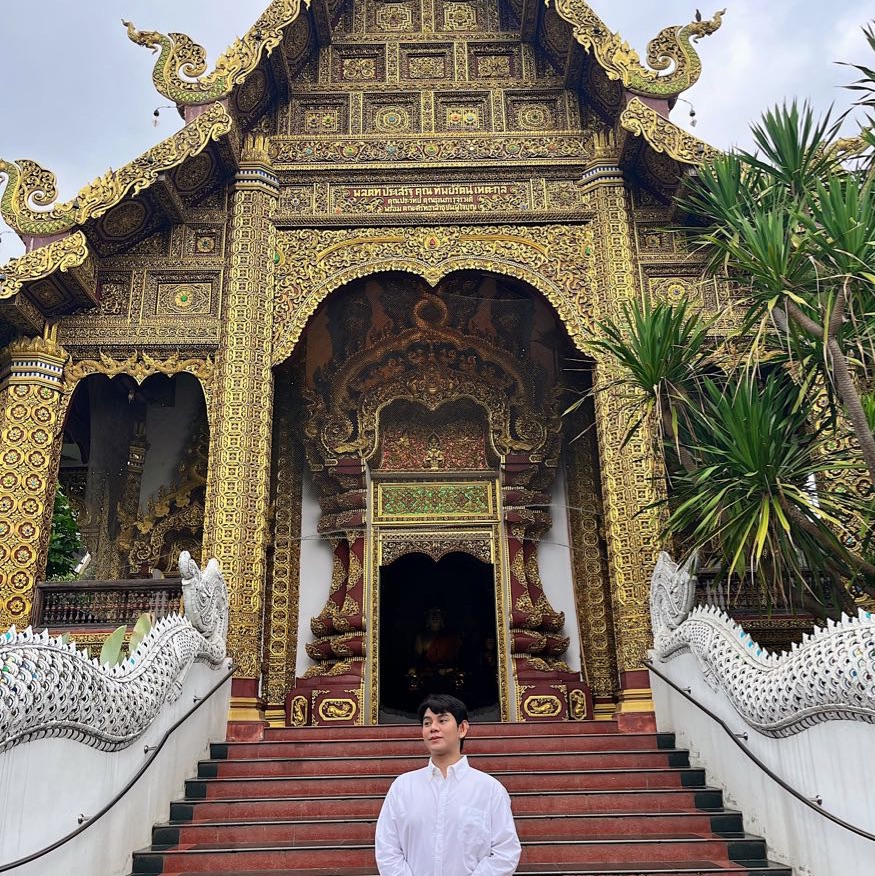 Sai Mu 就像我们必须来清迈Pa Daet Temple。   Wat Pa Daet 过去被称