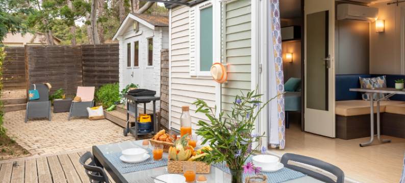 Le Mimosa, Mobil-Home climatisé au cœur du Vignoble et à Quelques mètres de la Mer图片