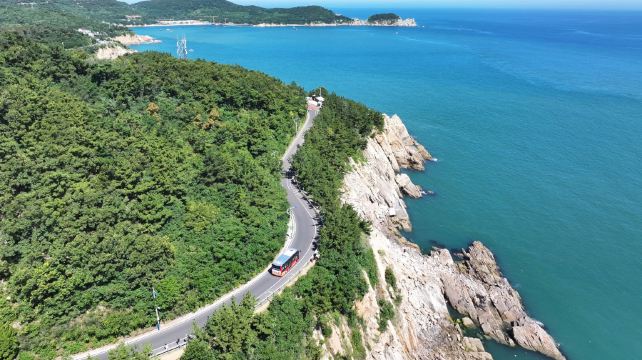 威海环海路观光巴士