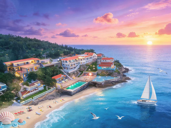 青岛·筑山煮海｜海天一线·赶海·观景露台·悬崖美宿(崂山店)