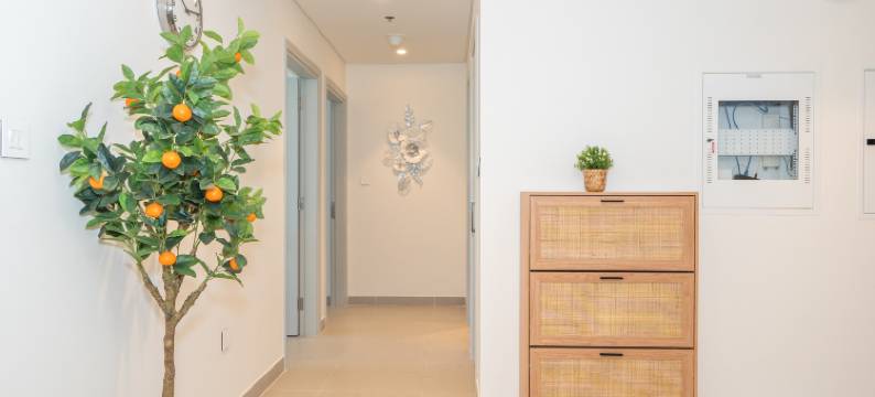 精致2房公寓 繁华都市夜景观 波斯湾海景(Luxury & Cozy 2BR w/Pool,Gym & Burj Khalifa View)图片