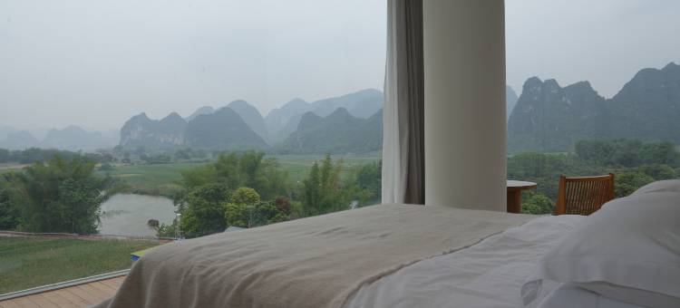 泊岸星空山水云舍图片