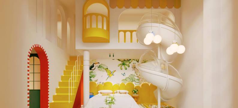 春屿竹丨高空夜景180°法式亲子House庭院(陶溪川文创街店)图片