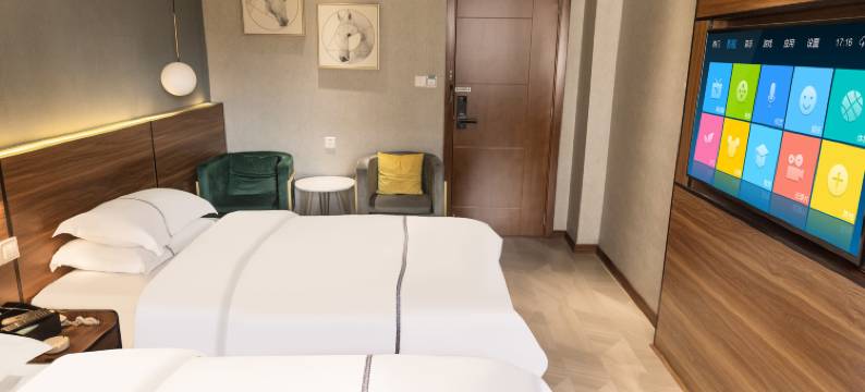 黑白格轻奢自助民宿图片