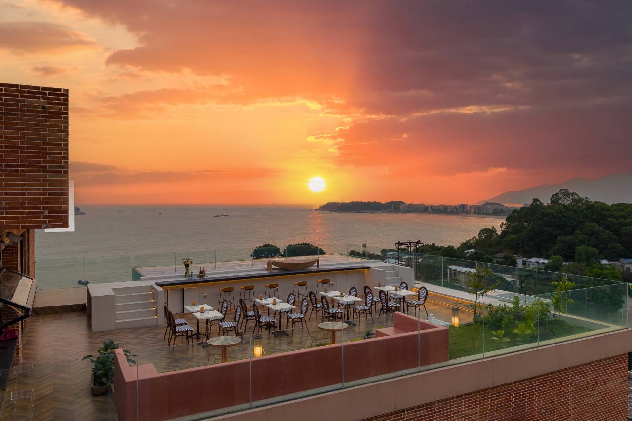 书野家·辰夕｜恒温泳池·轻酒吧·日落海景度假美宿(海泉湾店)图片