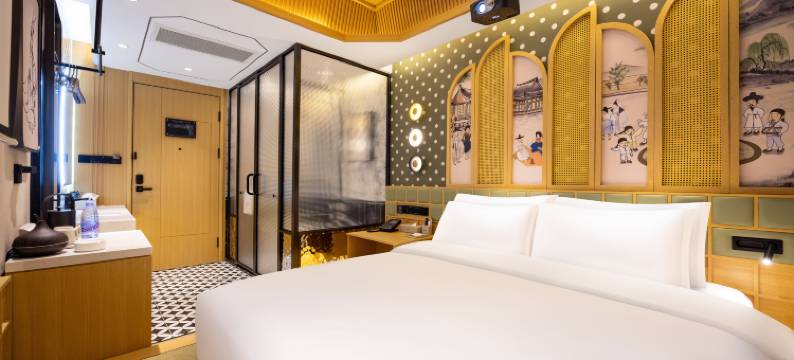 栀子·艺术酒店(延吉延边大学网红墙店)图片