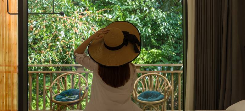 汀风橙色院子民宿(青城后山泰安古镇店)图片