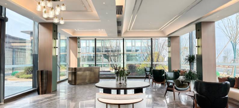 合肥庐江溪地阿兰若落日熔金图片