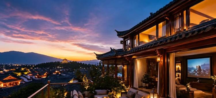 云归MisooYi·奢华影院|中式美学|旅居观景民宿(丽江古城店)图片