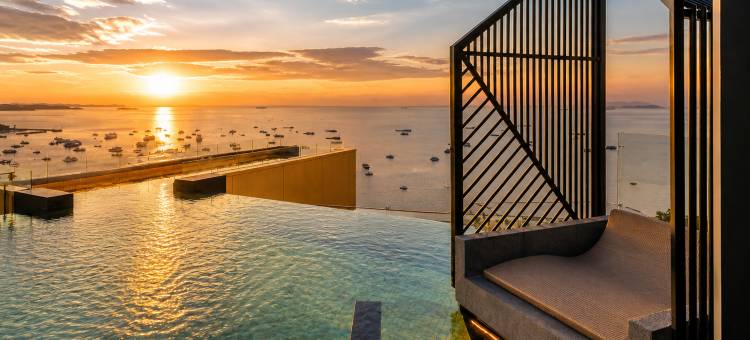 WCC芭提雅The Edge海景公寓｜市中心高空泳池｜近海滩商场(WCC Sea View Stay at The Edge Central Pattaya)图片