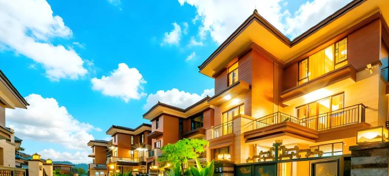 佛冈乐之谷凤凰温泉滑梯泳池别墅图片