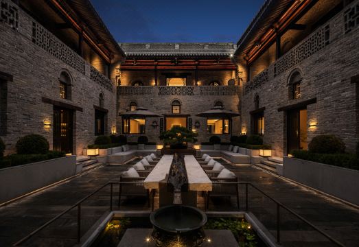 临汾古城大院外景图