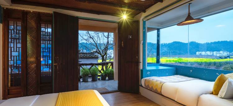 婺源花田溪千亩油菜花海旅拍酒店图片