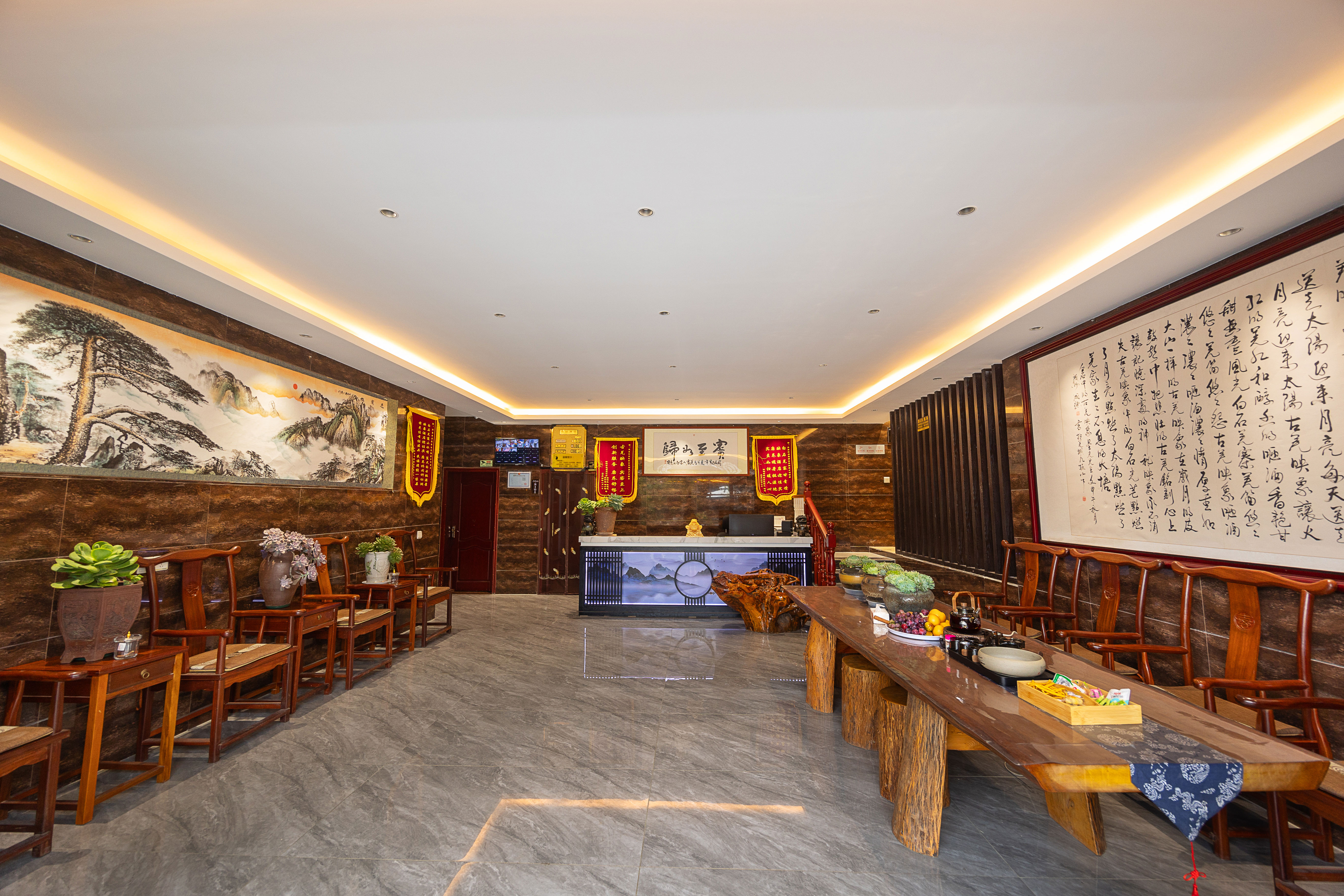 Maoxian Guyan Reflection Village Hotel Over view