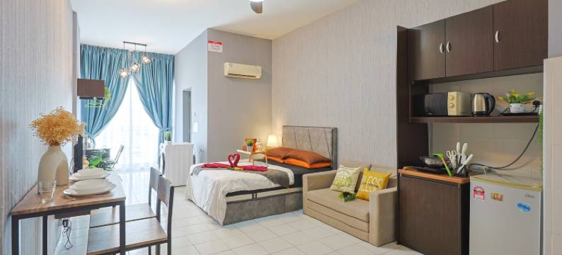 位于双威的1卧室公寓-35平方米|带1个独立浴室(5Mins to Sunway Pyramid #Subang SS15 Cozy Studio Menara Rajawali)图片
