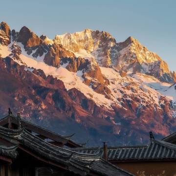 雪山来信·日照金山｜云境私汤雪山全景度假美宿(白沙古镇店)图片