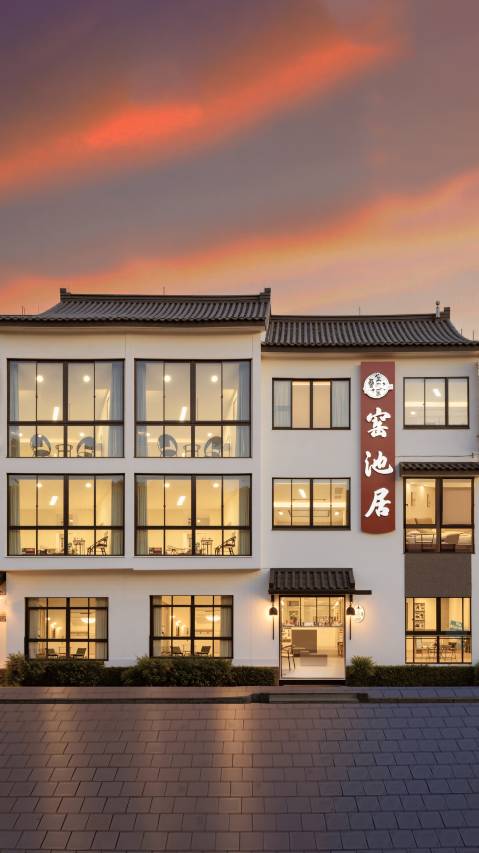 窑池居奶油风艺术设计观景美宿(窑湖小镇龙池山景区店)图片