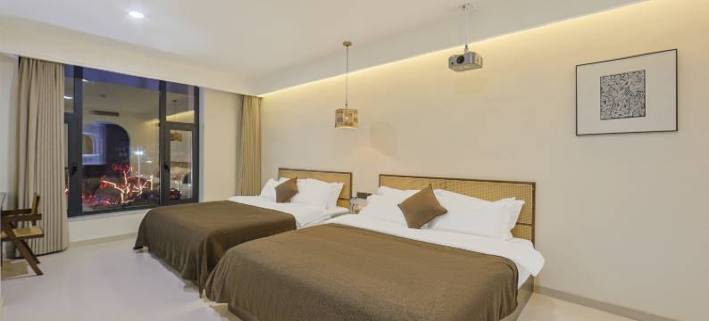 莱客 · 智能轻奢影院民宿(延吉延边大学网红墙水上市场店)图片