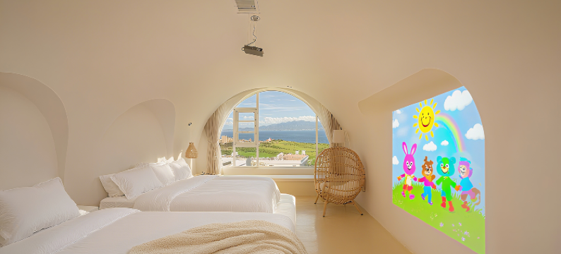 上荨罗迦·Santorini月亮湾希腊亲子海景私汤民宿(抚仙湖风景区)图片