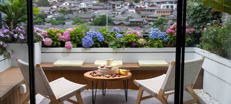 东方花园·中式美学观雪山咖啡美宿丨静谧花园(丽江古城大水车店)图片