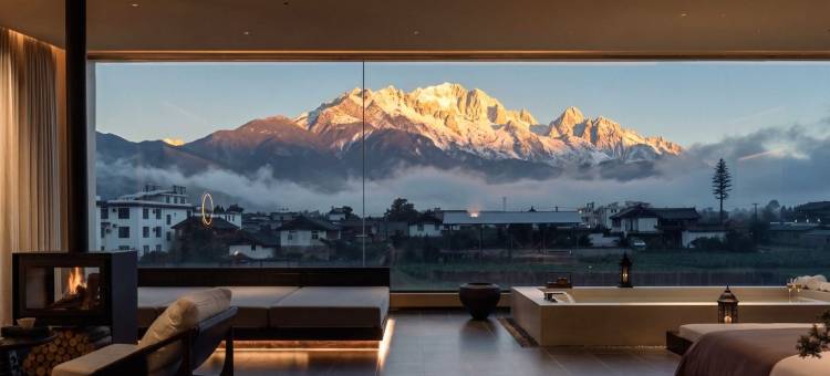 麓野松间Bahada日照金山|汤池|雪山度假庄园图片