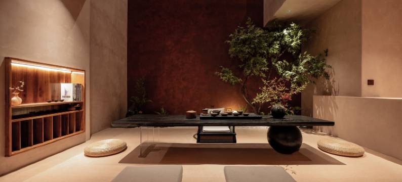 筑·山哈|美学空间·侘寂风 Encounter 艺宿(天台山风景区店)图片