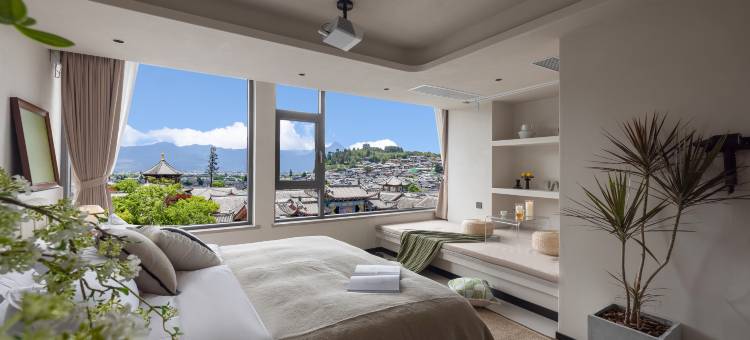 Echo良栖山舍·晚风惬观雪山古城全景度假酒店(丽江古城大水车店)图片