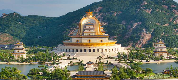 普陀山观音法界观音村居士学院图片