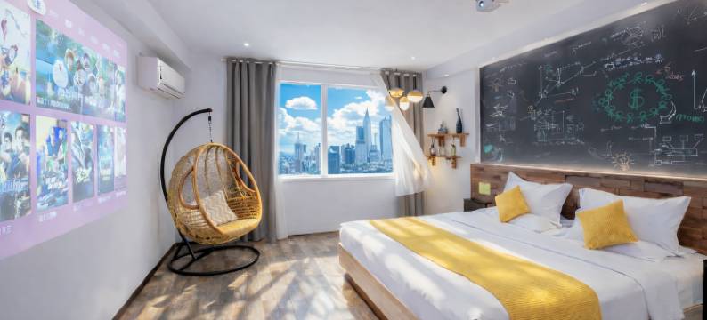 GY stay摩天1号艺术影音观景酒店(花果园购物中心白宫双子塔店)图片