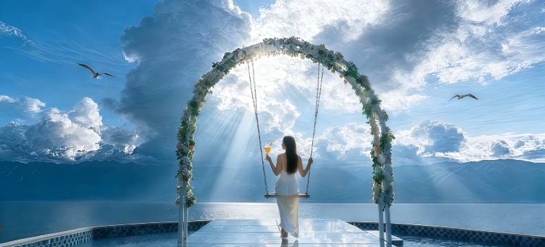 花筑·向云端丨云端告白Crush·悬崖秋千海景美墅(洱海双廊店)图片