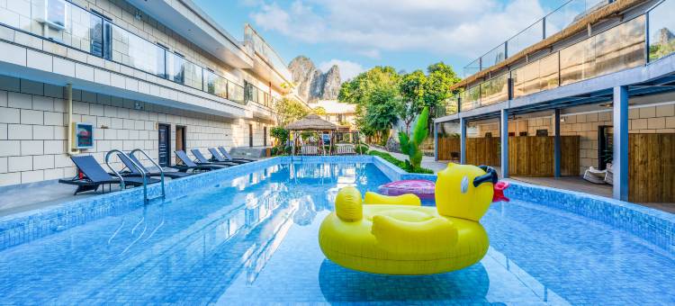 德天华悦山水画廊山景庭院旅拍酒店(德天瀑布店)图片