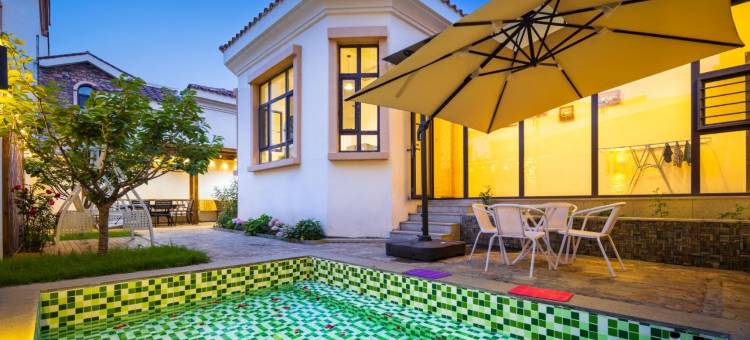 盖州浛瑞民宿温泉庭院图片