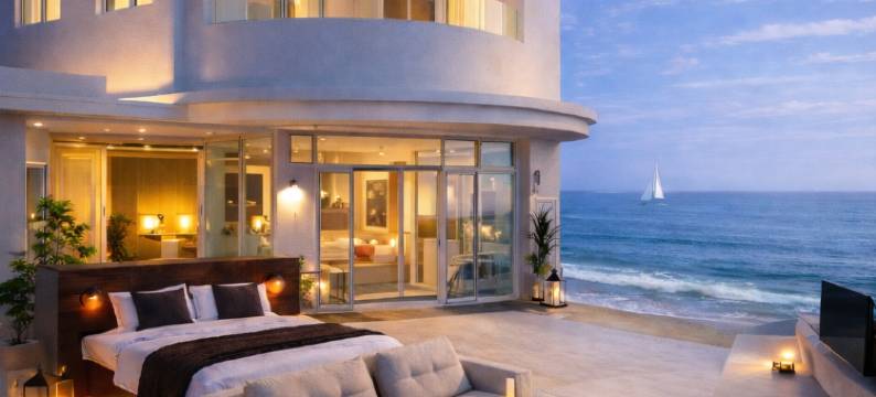 湄洲岛岬沐·Ins Style极简风·设计师美宿(妈祖庙莲池澳沙滩店)图片