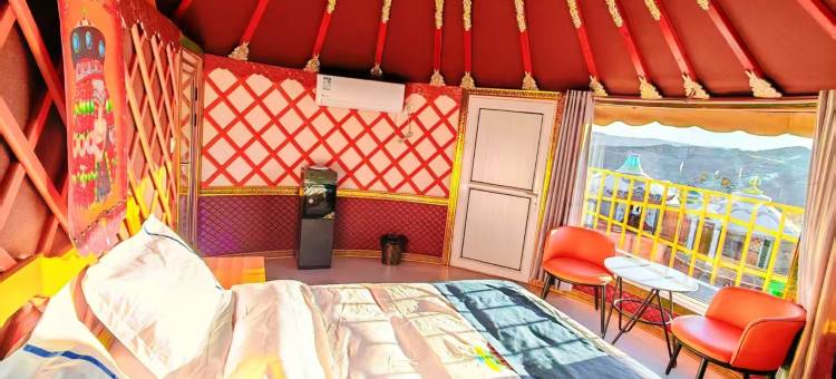 勒勒车蓝天度假村二部(辉腾锡勒草原黄花沟)图片