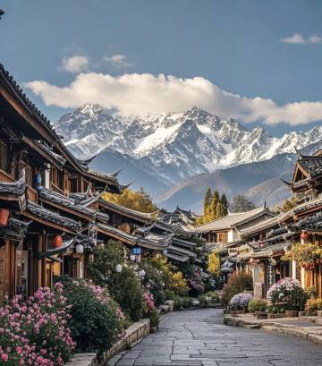 花自在•雪山逸享•空中花园360°高空度假别院(丽江古城四方街店)图片
